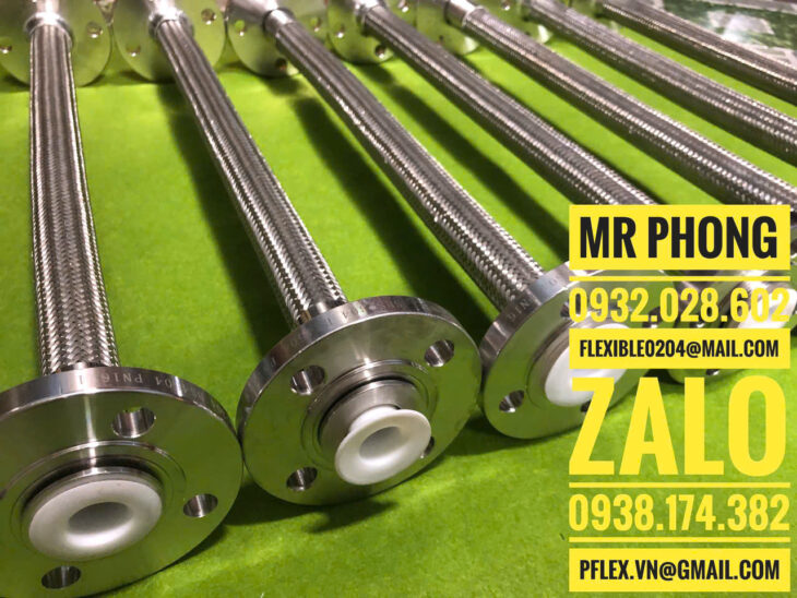 Ống nhựa teflon -Ống Teflon PTFE-Ống mềm PTFE bọc lưới inox-Ống Teflon chịu nhiệt-Ống Teflon là gì