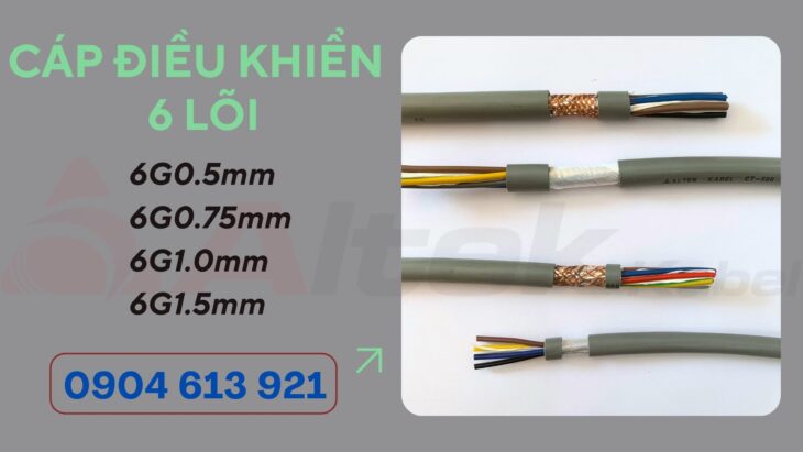 Cáp điều khiển truyền tín hiệu 6 ruột Altek Kabel 6×0.75mm2 – pp tại Đà Nẵng
