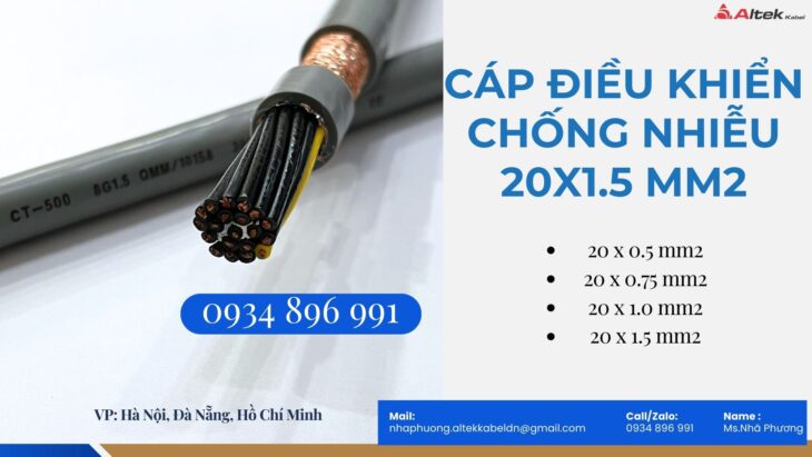 Cáp Điều Khiển 20X 1.0 Sh-500 Sẵn Hàng Nghệ An, Ninh Bình, Hà Tĩnh