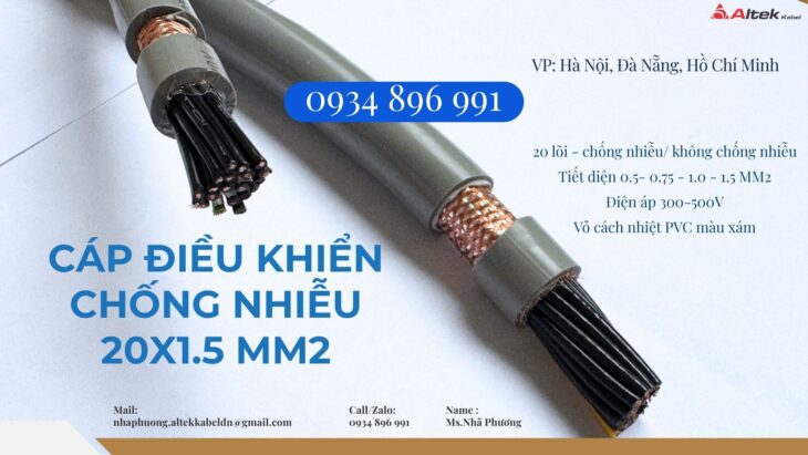 Cáp Điều Khiển 20X 1.0 Sh-500 Sẵn Hàng Nghệ An, Ninh Bình, Hà Tĩnh