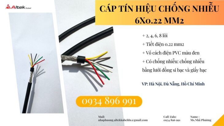 Cáp Điều Khiển Chống Nhiễu 4×0.22 Phân Phối Long An, Bình Dương, Cần Thơ