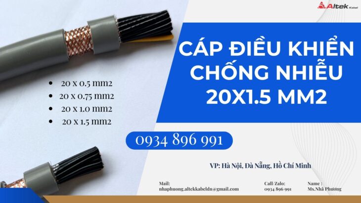 Cáp Điều Khiển 20X 1.0 Sh-500 Sẵn Hàng Nghệ An, Ninh Bình, Hà Tĩnh