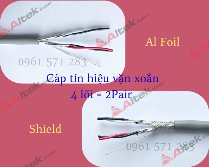 Cáp tín hiệu vặn xoắn AWG / Cáp tín hiệu chống nhiễu RS485