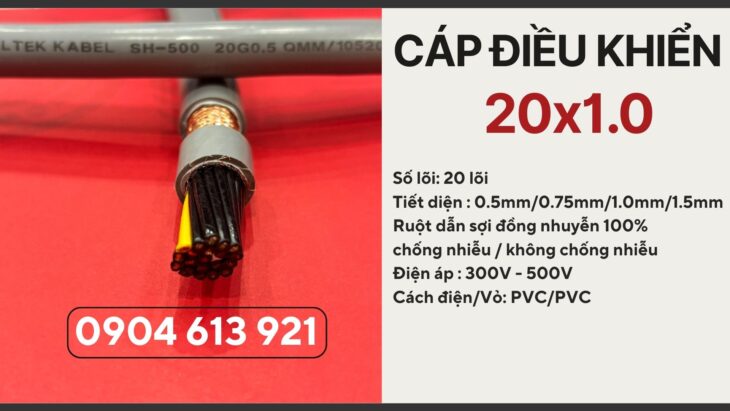 Cáp điều khiển 20×0.5/20×0.75/20×1.0/20×1.5 Altek Kabel