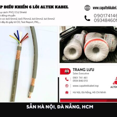 Cáp điều khiển 6 lõi Altek Kabel có sẵn Đà Nẵng, Nghệ An, Hà Tĩnh, Huế Cáp điều khiển 6 lõi Altek Kabel có sẵn Đà Nẵng, Nghệ An, Hà Tĩnh, Huế