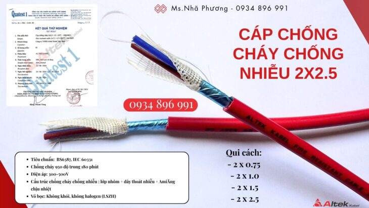 Cáp chống cháy chống nhiễu 2×1.0mm² có sẵn Quảng Bình – Quảng Nam – Quảng Ngãi | Giá cạnh tranh Cáp chống cháy chống nhiễu 2×1.0mm² có sẵn Quảng Bình – Quảng Nam – Quảng Ngãi | Giá cạnh tranh