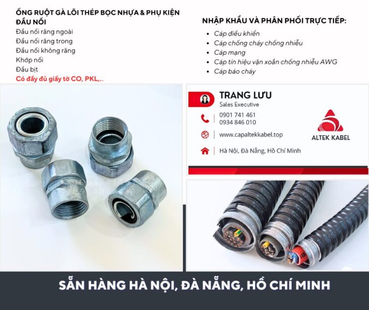 Ống ruột gà lõi thép phi 3/4 (ID 20 – OD 25) Hà Nội, Đà Nẵng, Sài Gòn