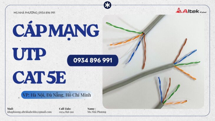 Cáp Mạng Văn Phòng Cat5e Altek Kabel – Sẵn Kho Cần Thơ, Long An, Bình Dương Cáp Mạng Văn Phòng Cat5e Altek Kabel – Sẵn Kho Cần Thơ, Long An, Bình Dương