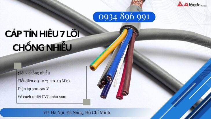Cáp Tín Hiệu 7 Lõi Altek Kabel – Hàng Sẵn Kho Đà Nẵng, Huế, Quảng Trị, Quảng Bình