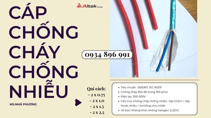 Dây Chống Cháy Chống Nhiễu 2×1.0 Giá Tốt Tại Đà Nẵng – Huế – Quảng Trị | Giao Nhanh Trong Ngày