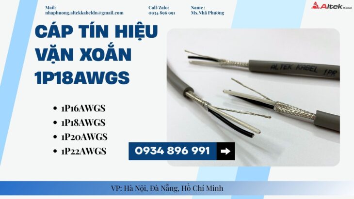 Dây Cáp Tín Hiệu 1 Pair 18 AWG Giá Tốt – Phân Phối Gia Lai, Đắk Lắk, Kon Tum