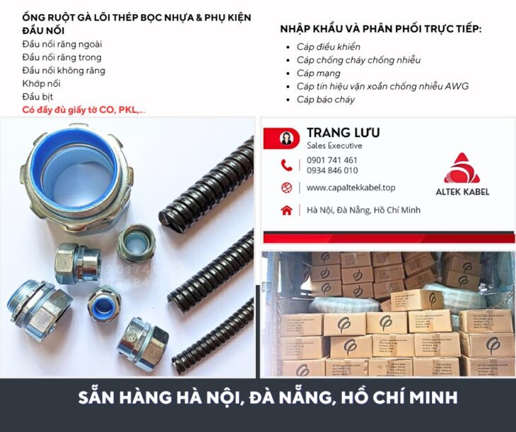 Ống ruột gà lõi thép phi 3/4 (ID 20 – OD 25) Hà Nội, Đà Nẵng, Sài Gòn