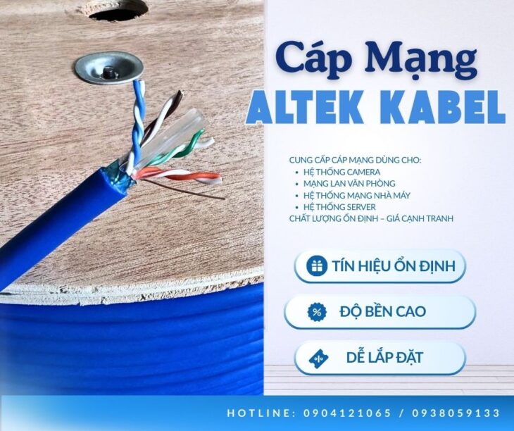 Cáp mạng LAN cho hệ thống internet nhà máy