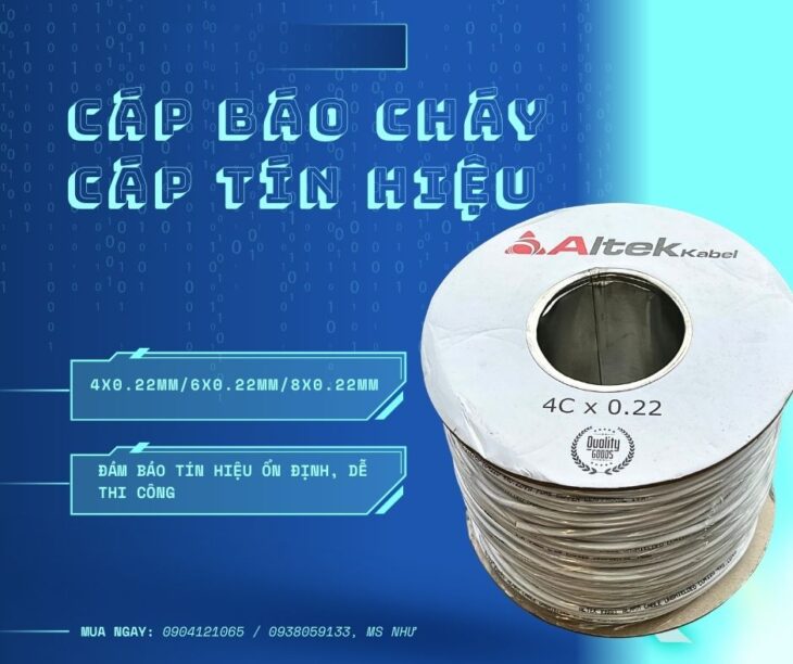 Cáp báo cháy cho hệ thống PCCC nhà xưởng