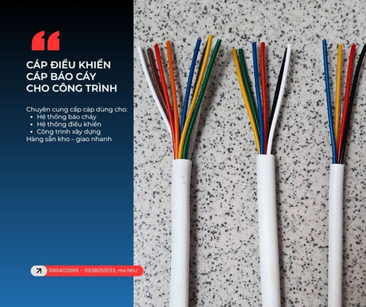 Cáp báo cháy cho hệ thống PCCC nhà xưởng