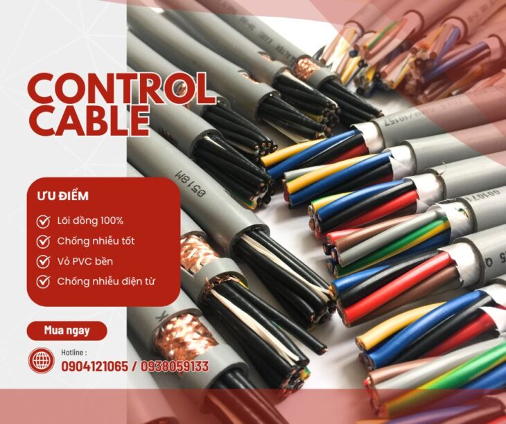 Cáp điều khiển chống nhiễu cho biến tần – PLC – máy móc