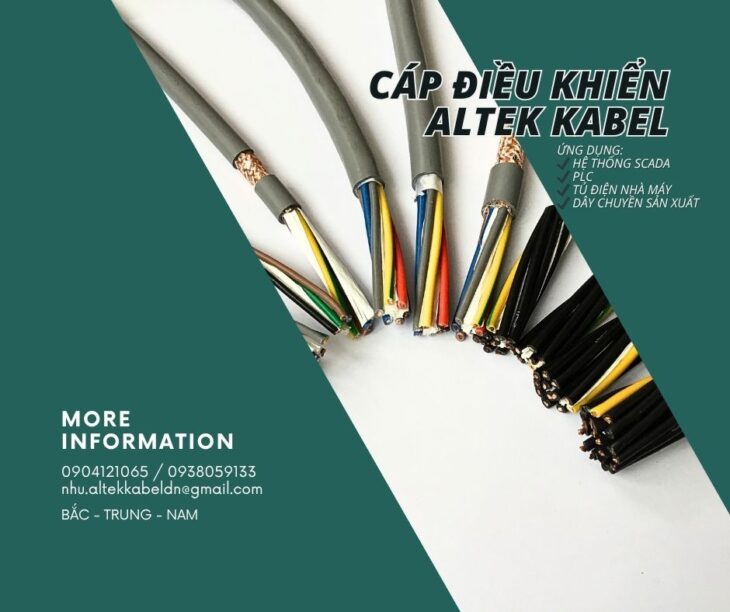 Cáp điều khiển chống nhiễu cho biến tần – PLC – máy móc