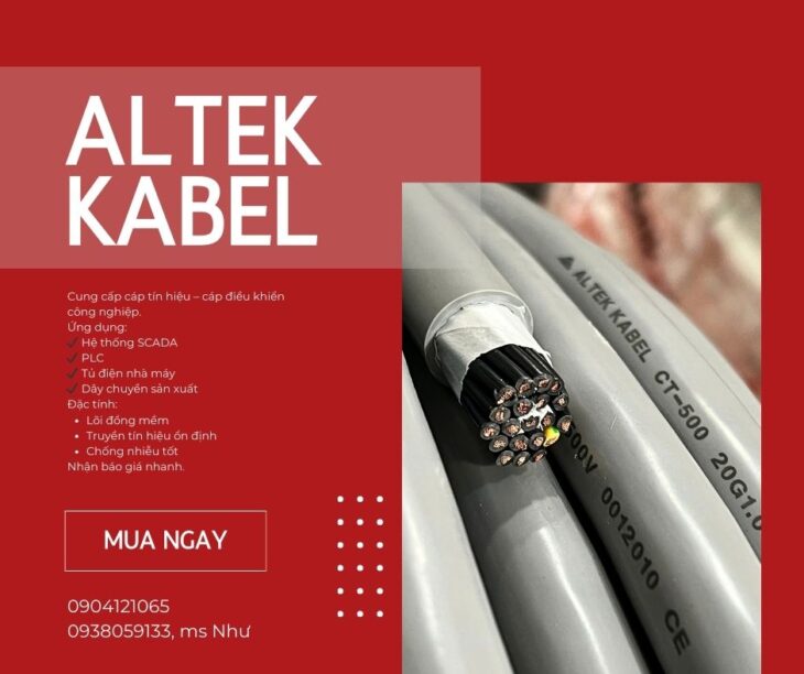 Cáp điều khiển chống nhiễu cho biến tần – PLC – máy móc