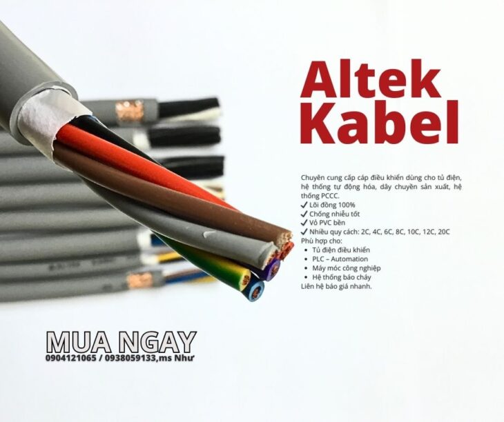 Cáp điều khiển chống nhiễu cho biến tần – PLC – máy móc