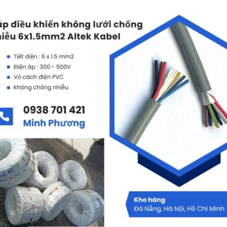 Cáp điều khiển không lưới chống nhiễu 6×1.5 Altek Kabel phân phối toàn quốc – Đà Nẵng