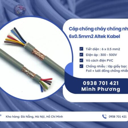 Cáp điều khiển chống nhiễu 6 lõi 0.5mm2 Altek Kabel sẵn kho, hỗ trợ giao toàn quốc