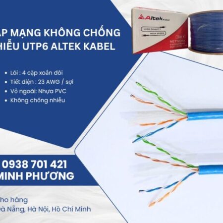 Cáp mạng không chống nhiễu UTP6 Altek Kabel – Gía tốt, hàng sẵn kho, giao toàn quốc