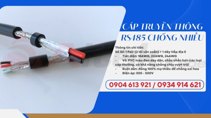 Cáp truyền thông R485 chống nhiễu 18AWG Altek Kabel Cáp truyền thông R485 chống nhiễu 18AWG Altek Kabel