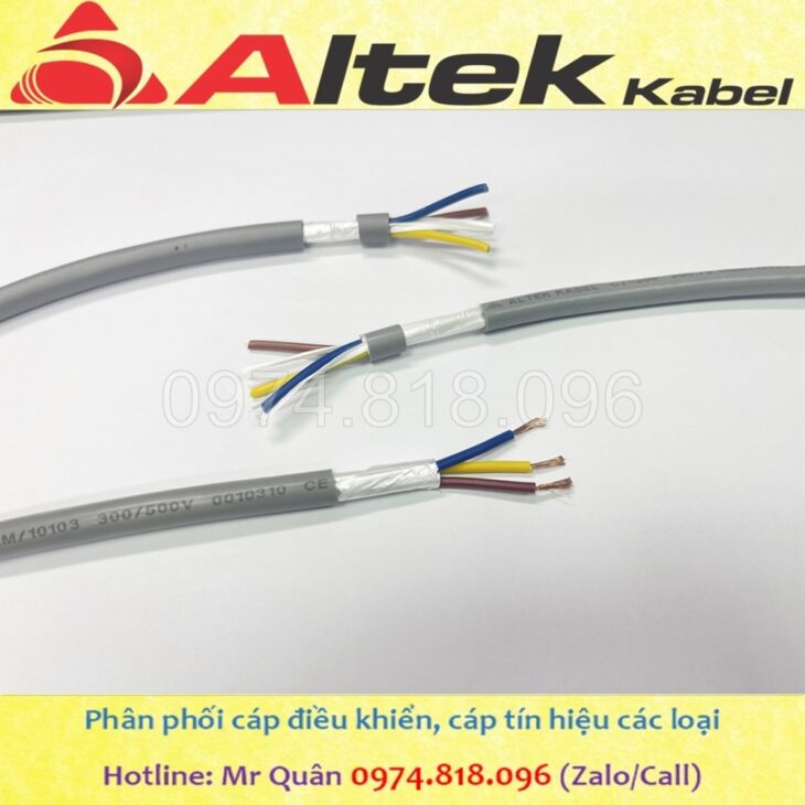 Tổng kho cáp: Cáp điều khiển 3 lõi Altek Kabel