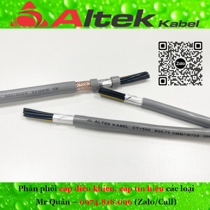 Tiêu điểm: Cáp tín hiệu điều khiển 8 lõi Rvv, Rvvp