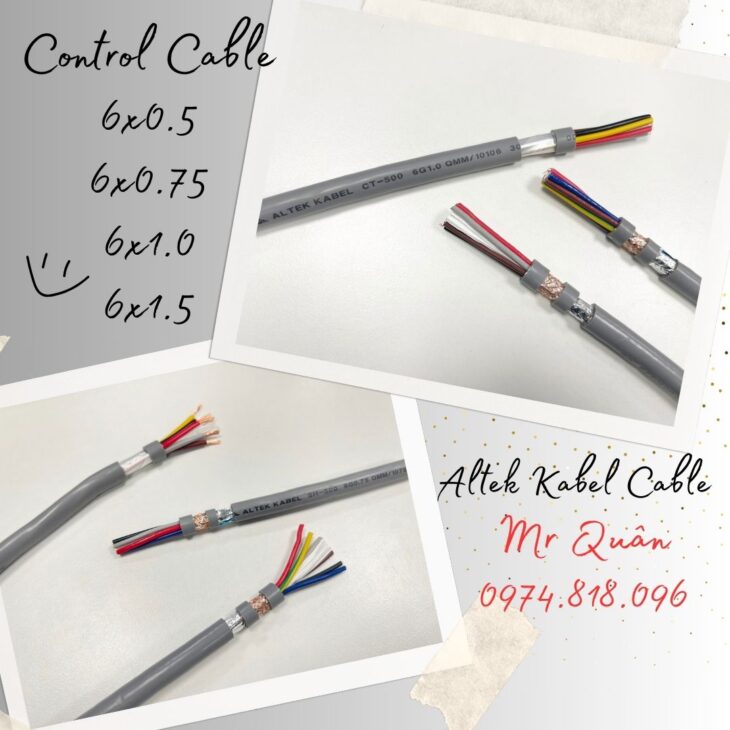 Cáp điện 6 lõi Altek Kabel, CT-500 SH-500