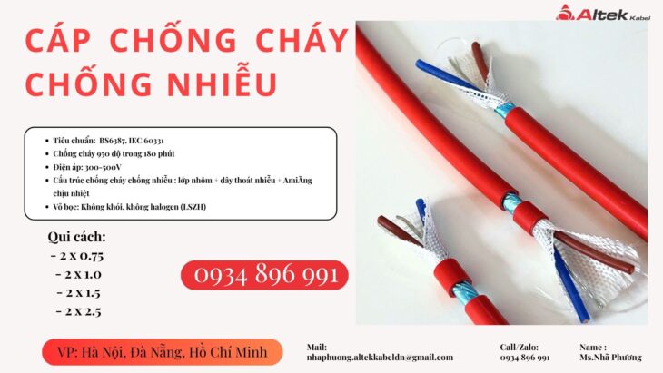 Cáp 2×0.75mm² Chống Nhiễu Altek Kabel – Sẵn Hàng Khánh Hòa, Bình Định, Phú Yên – Giao Nhanh