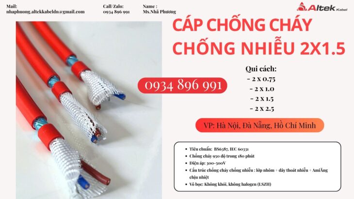 Cáp 2×0.75mm² Chống Nhiễu Altek Kabel – Sẵn Hàng Khánh Hòa, Bình Định, Phú Yên – Giao Nhanh