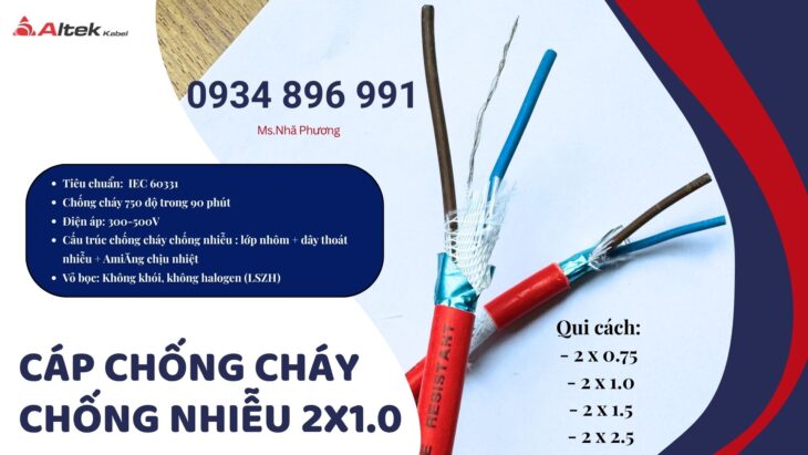 Cáp Điều Khiển 2×1.0mm² Altek Kabel Tại Đà Nẵng – Sẵn Kho Giao Ngay