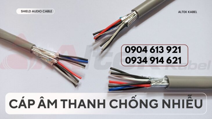 Cáp điều khiển âm thanh chống nhiễu 1 pair 16/18/20/22AWG Altek Kabel
