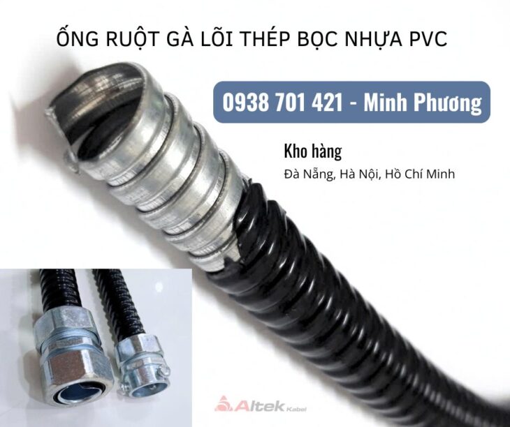 Ống Ruột Gà Lõi Thép Bọc Nhựa PVC Giá Tốt – Bền, Dẻo, Chống Nước Đà Nẵng