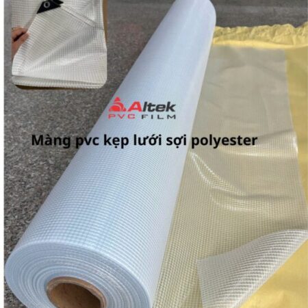Lưới pvc chống nắng sợi Polyester – bạt lưới che nắng mưa