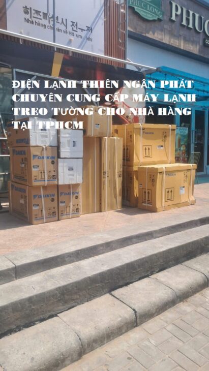 Lắp Đặt Máy Lạnh Treo Tường Daikin Cho Nhà Hàng Tại HCM Uy Tín