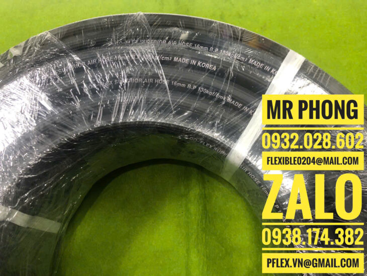 ống cao su dẫn khí nén-ống mềm cao su bố vải dẫn khí nén