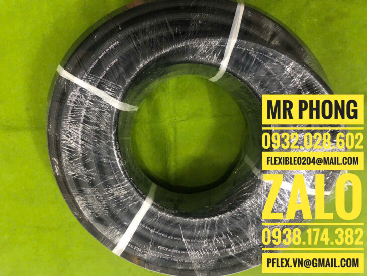 ống cao su dẫn khí nén-ống mềm cao su bố vải dẫn khí nén