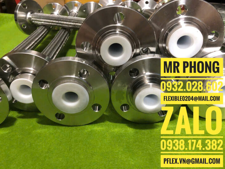 ống mềm teflon- ống mềm PTFE- ống teflon bọc lưới-ống mềm PTFE bọc lưới inox