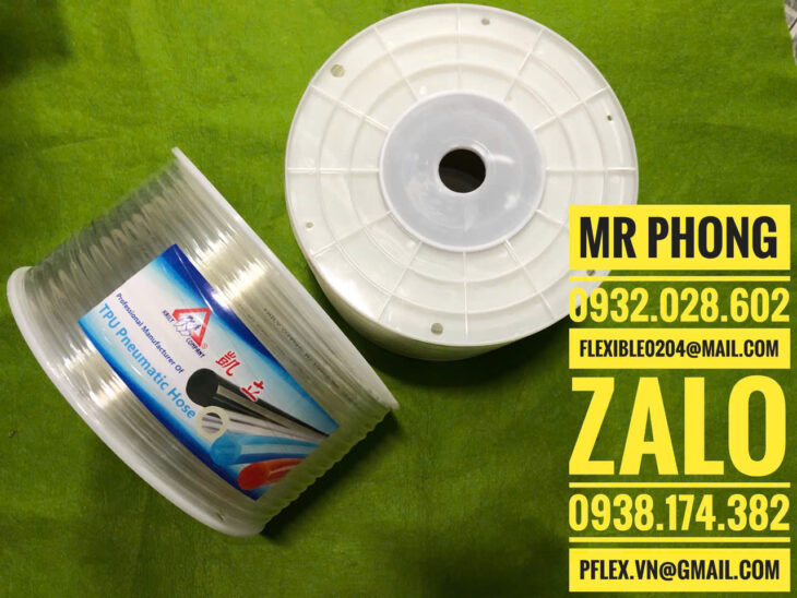 ống PU khí nén – ống dẫn khí PU khí nén- đầu nối khí nén- ống PU khí nén màu trắng