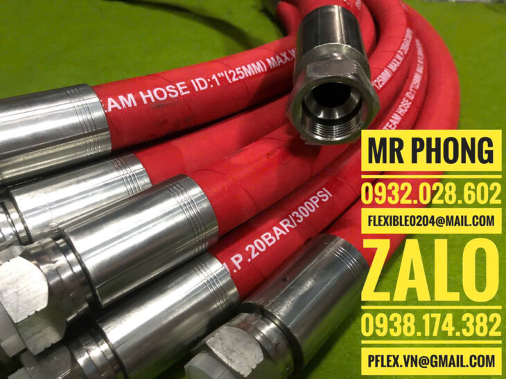 ống mềm dẫn hơi nóng – ống mềm cao su dẫn hơi nóng – ống cao su dẫn nước nóng