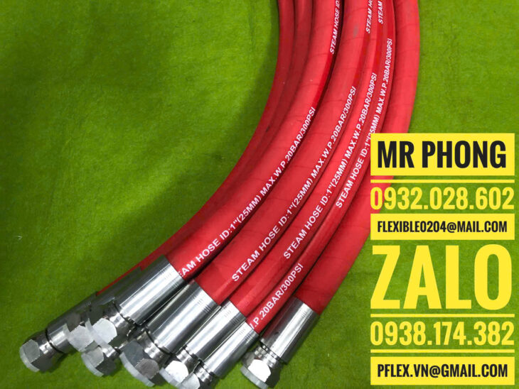 ống mềm dẫn hơi nóng – ống mềm cao su dẫn hơi nóng – ống cao su dẫn nước nóng