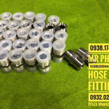 đầu bấm inox cho ống mềm thủy lực- đầu cos inox bấm ống tuy ô thủy lực