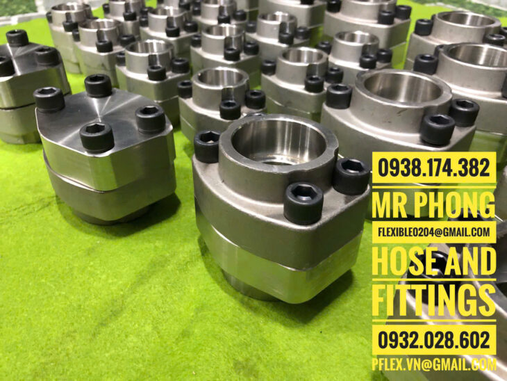 mặt bích vuông thủy lực-mặt bích inox thủy lực có oring