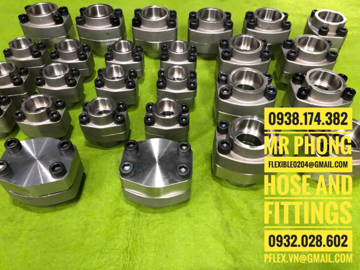 mặt bích vuông thủy lực-mặt bích inox thủy lực có oring