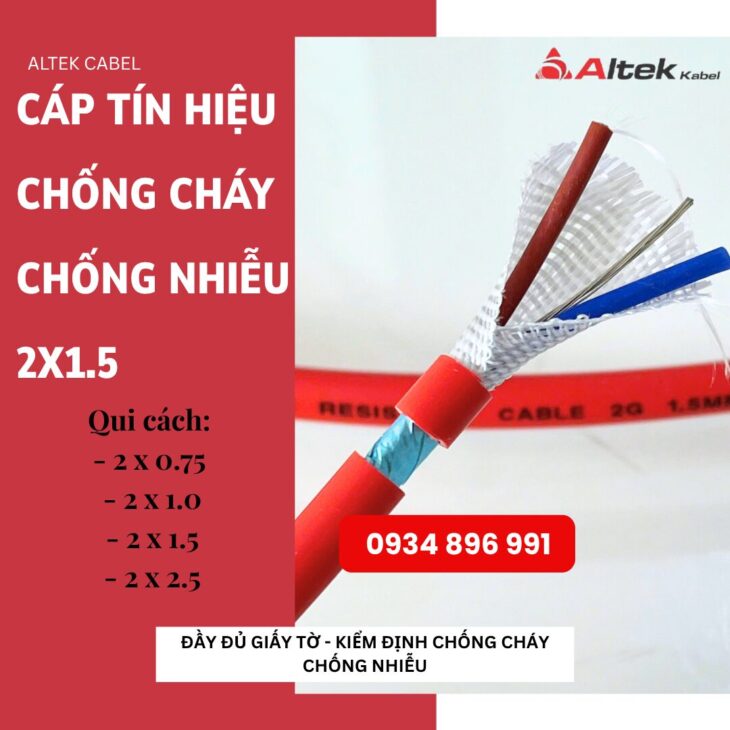 Cáp 2×0.75mm² Chống Cháy Có Lưới – Giao Nhanh Đà Nẵng, Huế, Quảng Trị – Sẵn Số Lượng Lớn