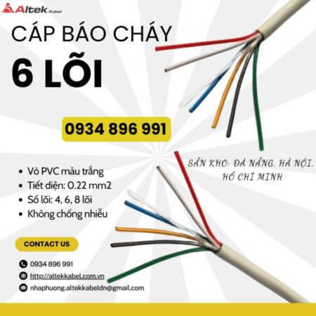 Phân Phối Cáp Tín Hiệu 6×0.22mm² Giá Rẻ Tại Đà Nẵng & Miền Trung