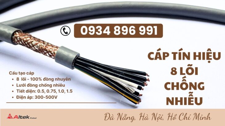 Cáp Điều Khiển 8 x 1.5 Chống Nhiễu SH-500 sẵn kho tại Nghệ An, Đà Nẵng