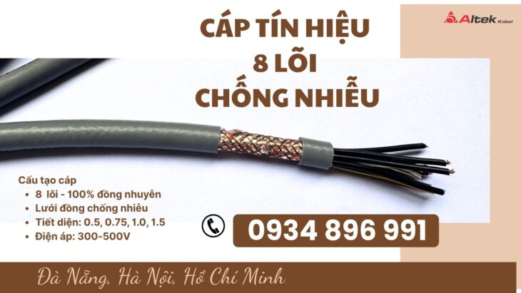 Cáp Điều Khiển 8 x 1.5 Chống Nhiễu SH-500 sẵn kho tại Nghệ An, Đà Nẵng